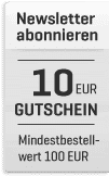 Newsletter abonnieren und 10 € erhalten! Ein Gutschein von Wert 10 Euro für ein Abonnieren eines Newsletters